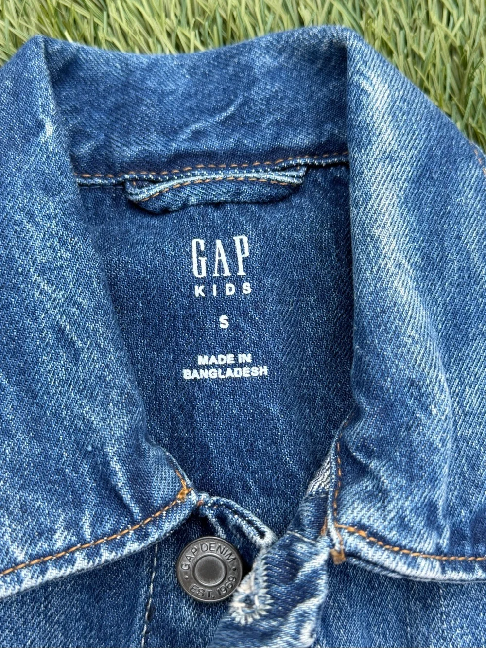 GAP Kids Blue Washed Denim Jacket